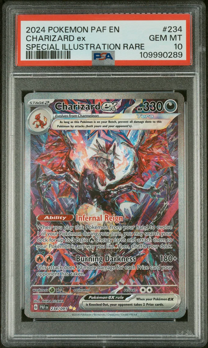 Charizard ex, graded PSA 10
