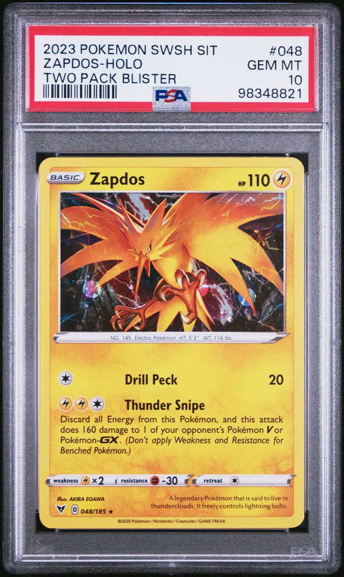 Zapdos, graded PSA 10
